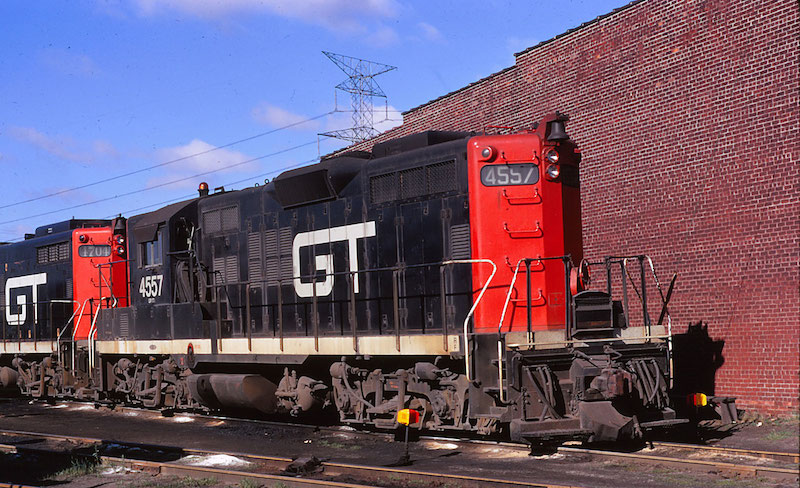  Roster photo of CN E9AU #103 in standare CN red nose, black attire.